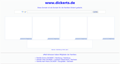 Desktop Screenshot of dickerts.de